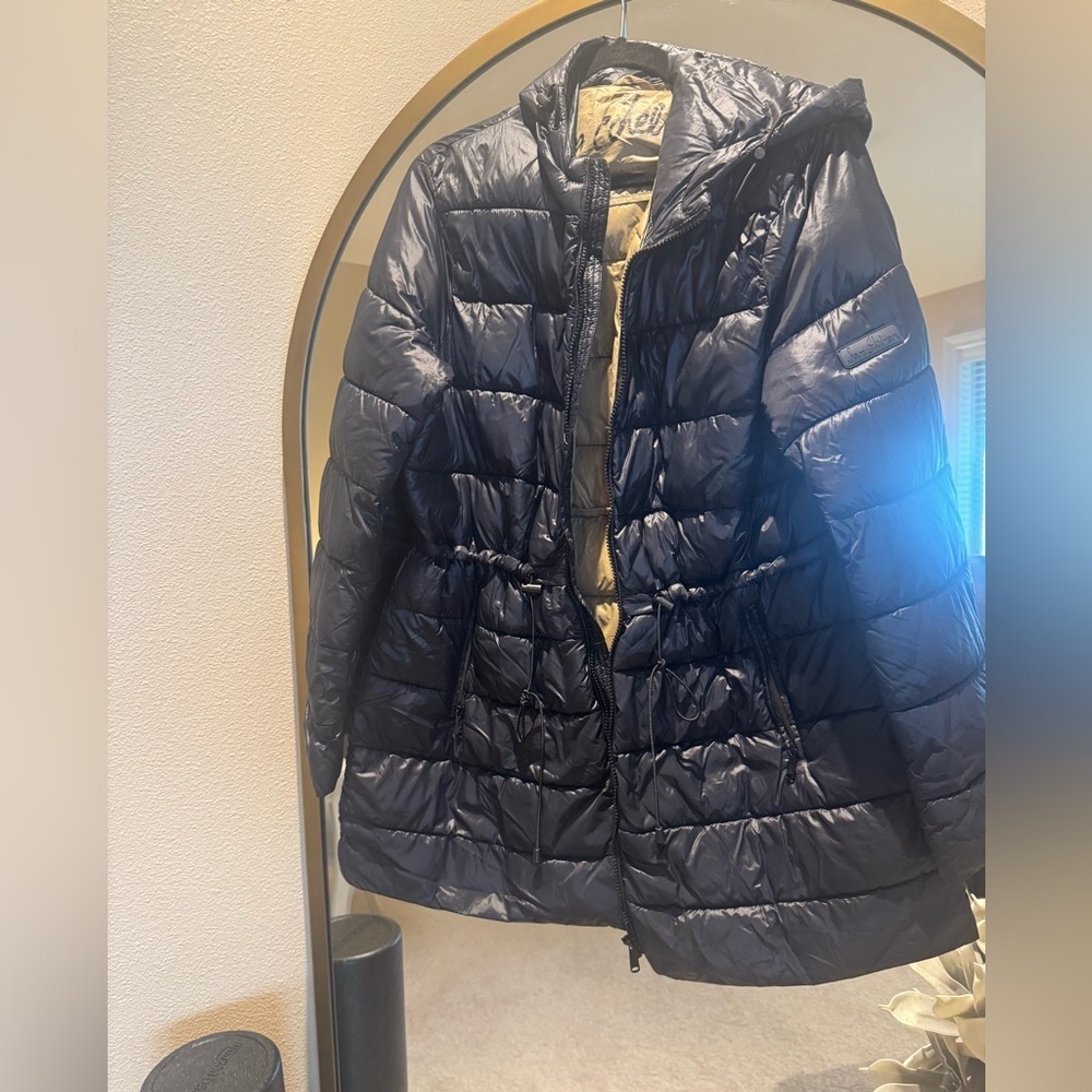Sam Edelman Black Quilted Puffer Coat Medium